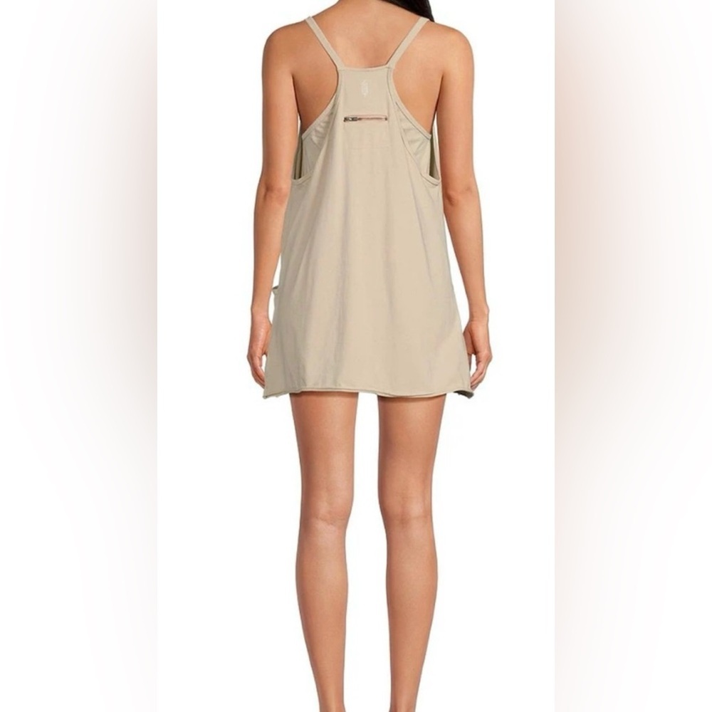 NWT Free People Movement L Hot Shot Mini in Bamboo Neutral Dress Shorts Built In - Picture 5 of 9
